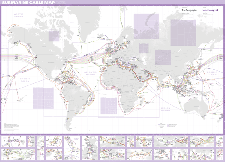 Futuristic 2025 Submarine Cable Map Unveils the Networks of Tomorrow