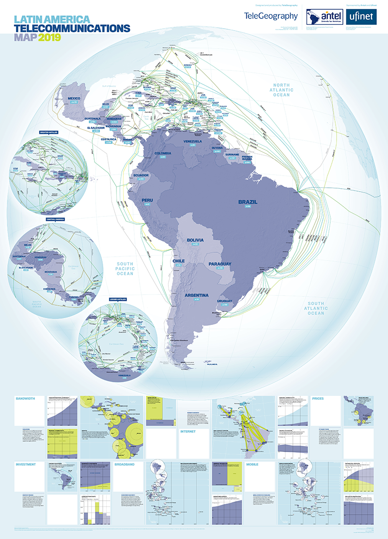 Our LatAm Telecom Map Explores the Sub Cables of South America