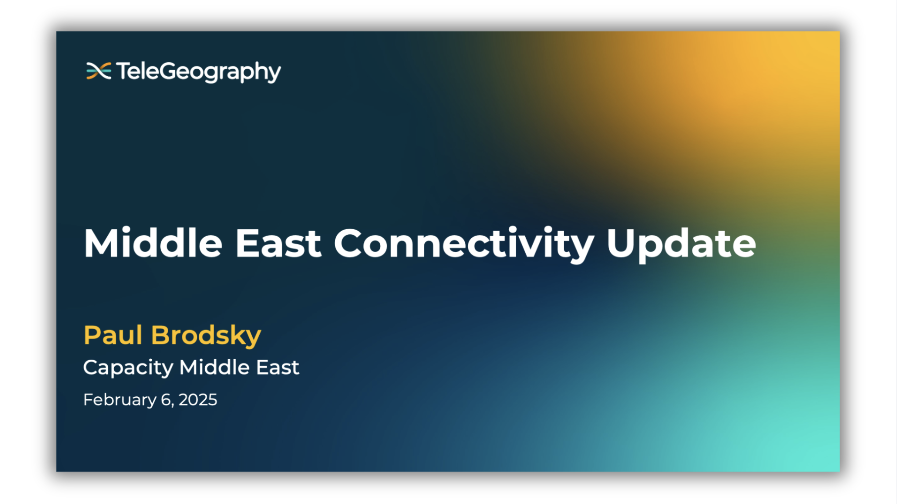 Event LP - Capacity Middle East