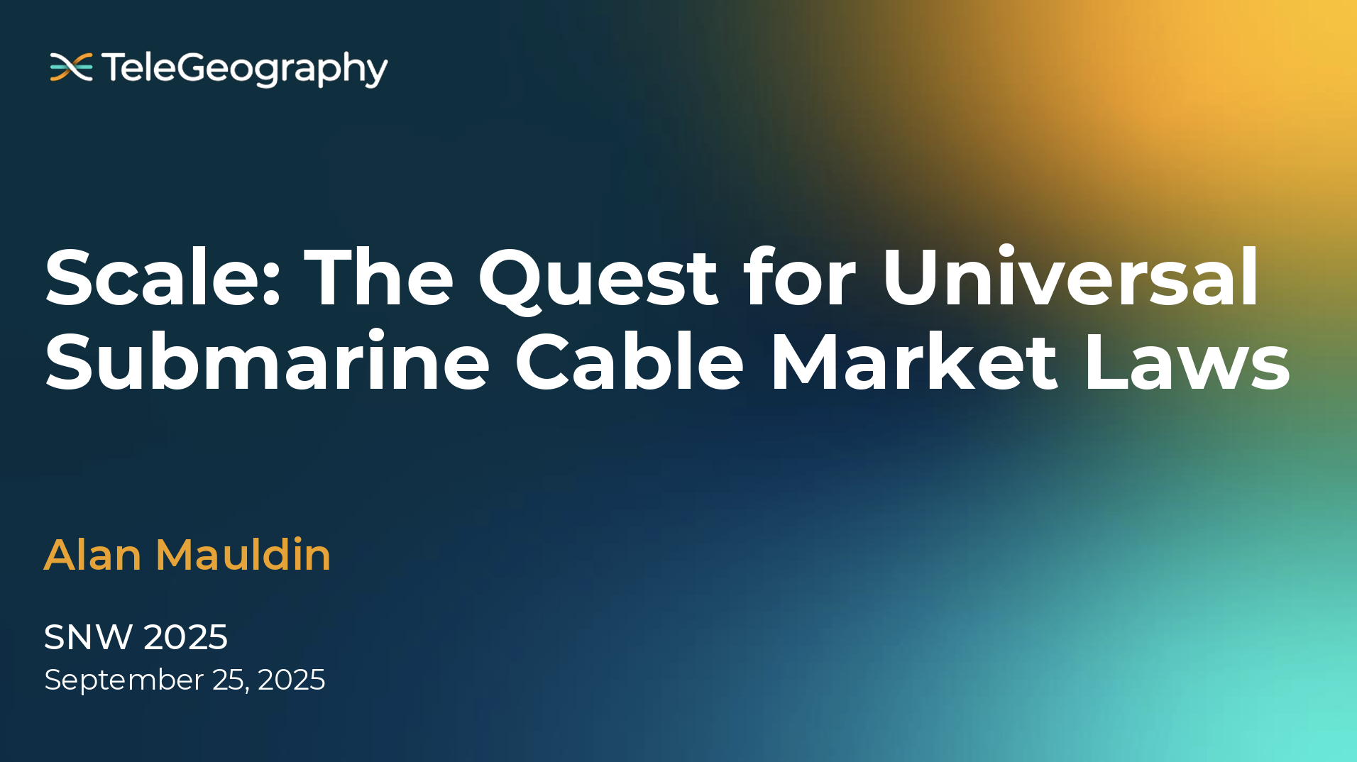 Event LP - Submarine Networks World